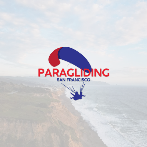 SF logo with the title 'logo concept paragliding'