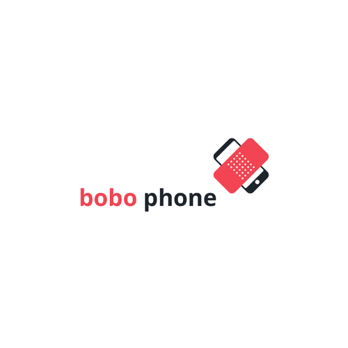 Phone brand with the title 'Logo for 'bobo phone', a mobile phone repair company'