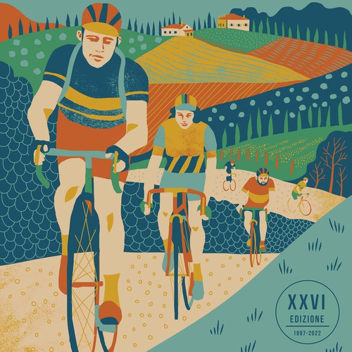 Bike illustration with the title 'Eroica'
