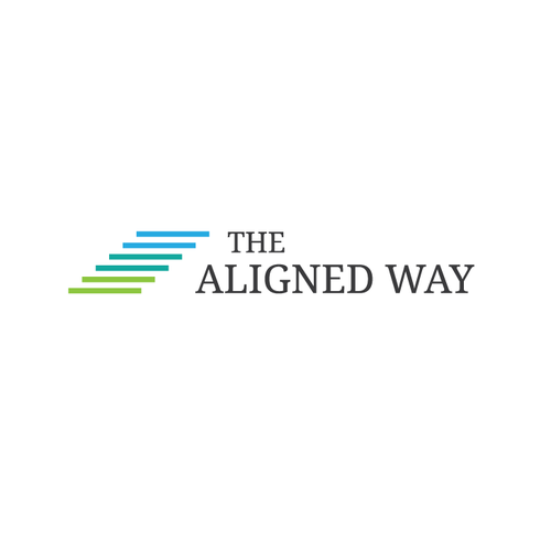 Stair design with the title 'Logo Design Proposal for "The Aligned Way".'