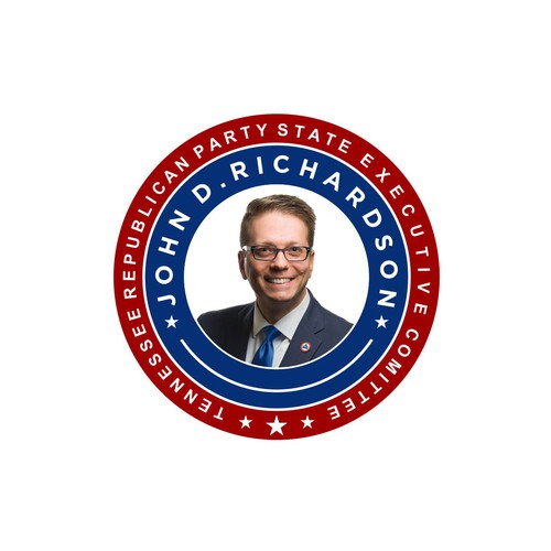 Political campaign design with the title 'John D. Richardson'