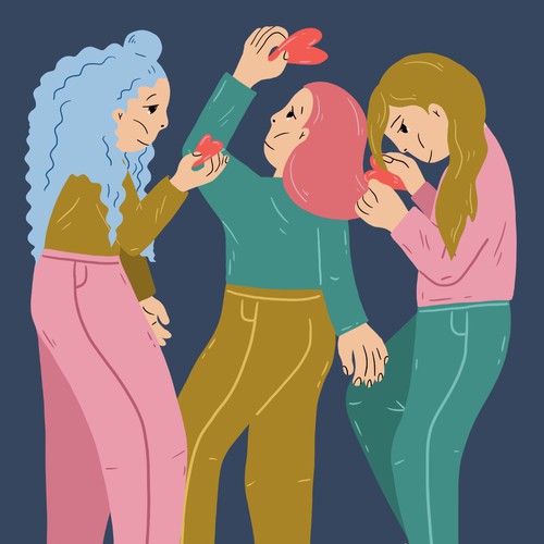 Love artwork with the title 'social'