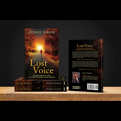 Inspirational design with the title 'Book cover for "Lost Voice"'