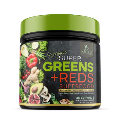 Tasty Super Greens Powder Design for Nature's Nutrition