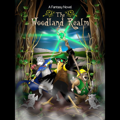 Animal character artwork with the title 'Book Cover for YA Publishing'