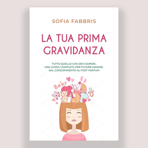 Baby book cover with the title 'Book cover design'