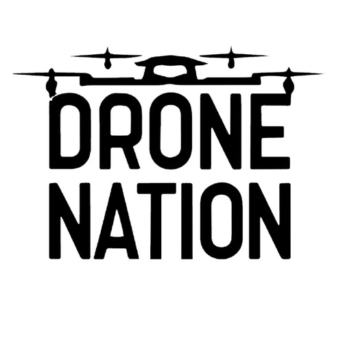 Drone photography logo with the title 'Drone Nation logo'