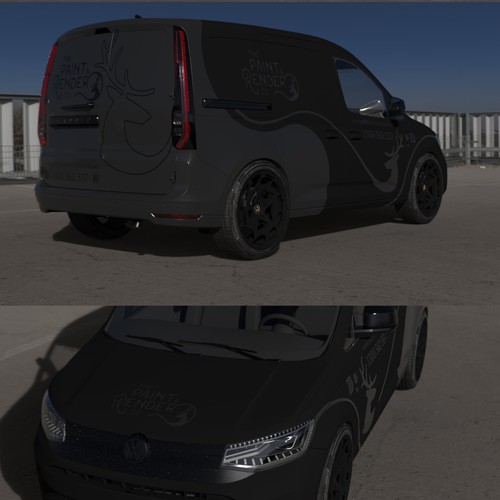 VW design with the title 'Car wrap - paint company'