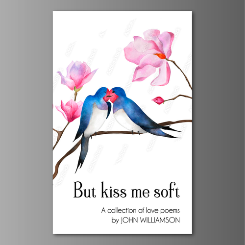 Kiss design with the title 'But kiss me soft cover ebook'