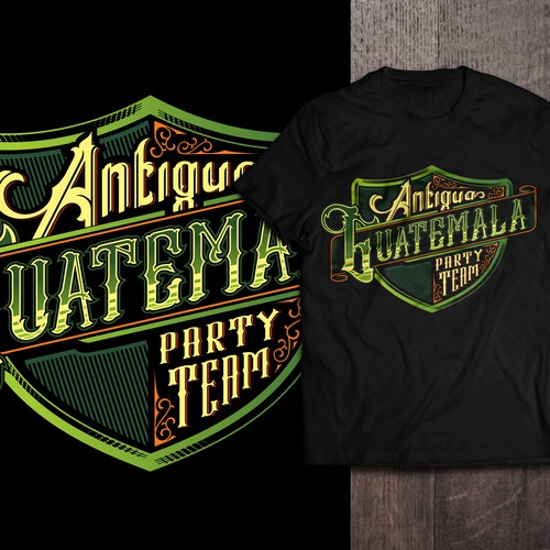 Bar t-shirt with the title 'Vector Emblem T-Shirt Design'