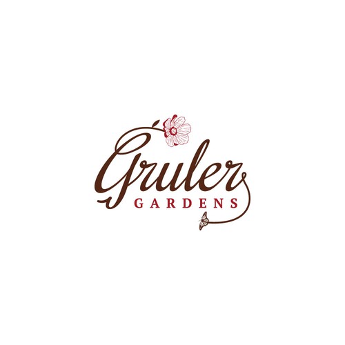 Florist logo with the title 'Gruler gardens logo'