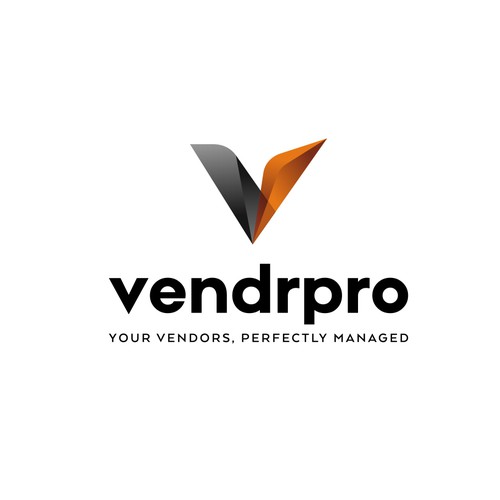 Overlapping design with the title 'Design for a Vendor Management Software'