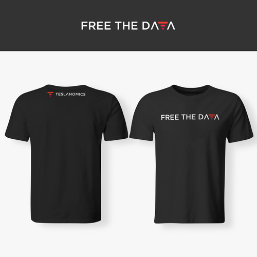 Minimalist t-shirt with the title 'Design T-Shirt for Teslanomics Fans'