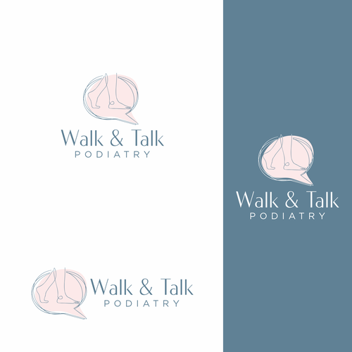 Medical design with the title 'Logo design for Walk & Talk Podiatry'