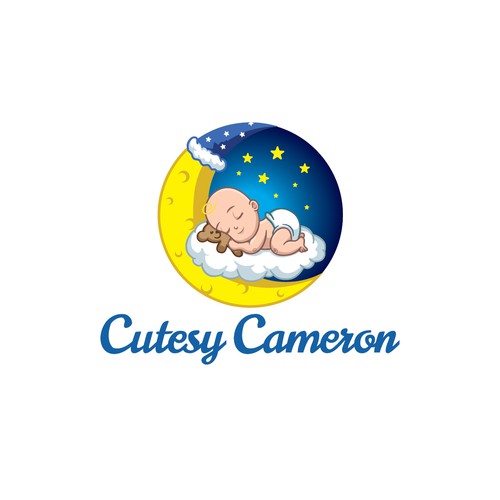 Childcare logo with the title 'Cutesy Cameron Logo'