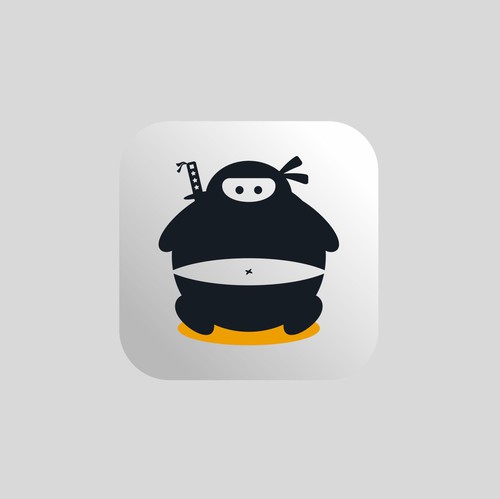 Body design with the title 'Design a playful ninja logo'