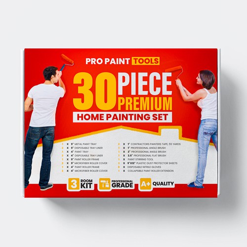 Paint packaging with the title 'Pro Paint Tools'