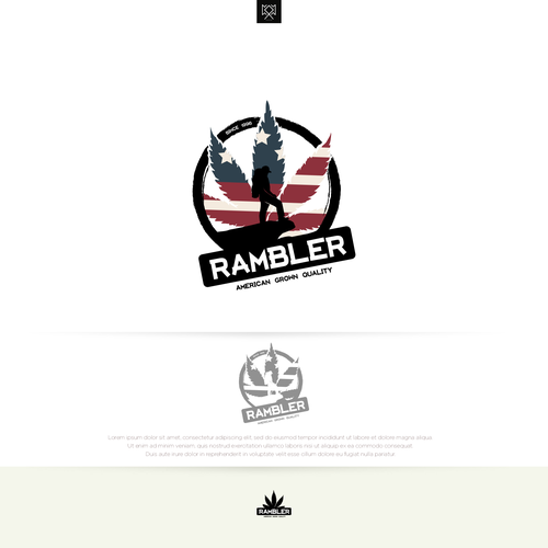 Weed logo with the title 'Rambler'