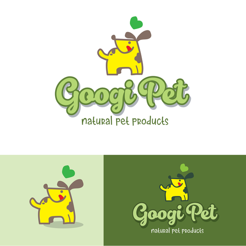 Pet care logo with the title 'googi pet'