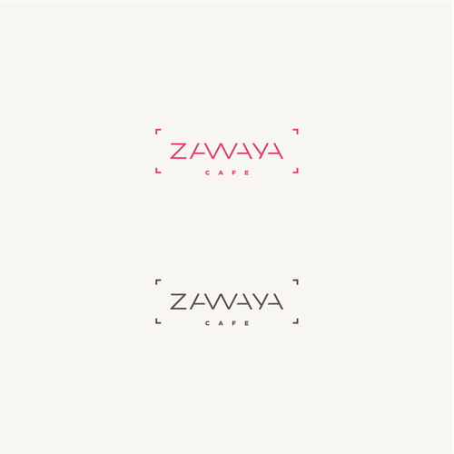 Cafe design with the title 'Zawaya Cafe'