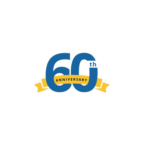 50 year anniversary logo with the title '60th Anniversary logo'