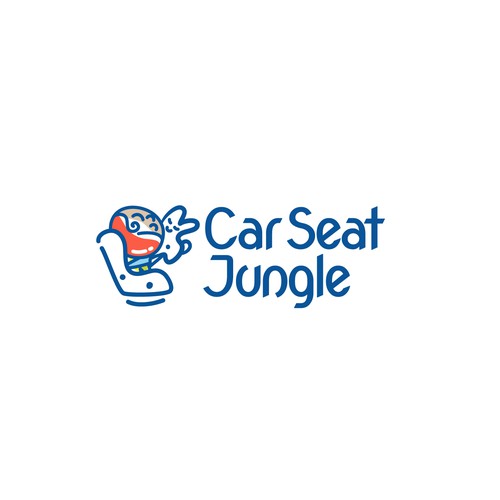Childcare logo with the title 'Logo Design'