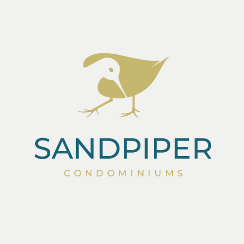 Travel design with the title 'Sandpiper Condominiums'