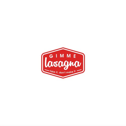 Typographic logo with the title 'lasagna'