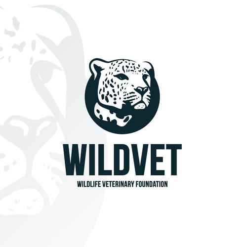 Bobcat logo with the title 'Jaguar head logo for veterinary foundation'
