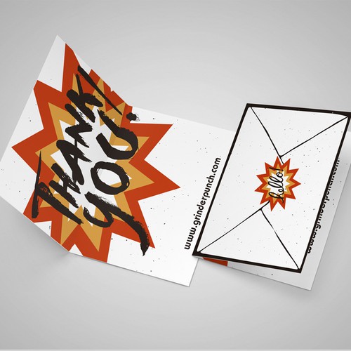 Thank you design with the title 'THANK YOU! Card'