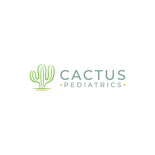 Cactus logo with the title 'Cactus Pediatrics'