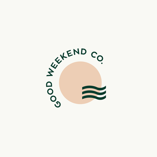 Travel agency design with the title 'Good Weekend Co - Logo design and responsive Brand Image'