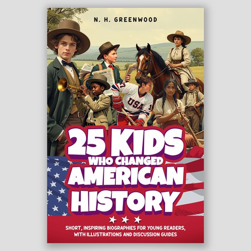 History book cover with the title 'children book cover'