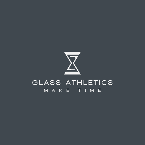 Sportswear logo with the title 'Glass Athletics'
