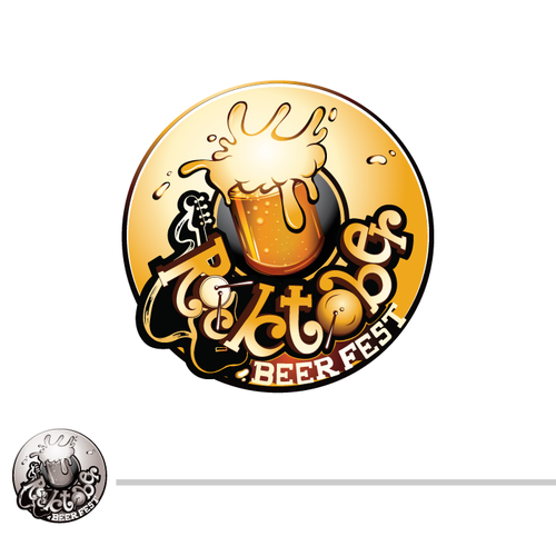 Festival logo with the title 'National Craft Beer Fest with a Rock & German feel. Rocktober Beerfest!'