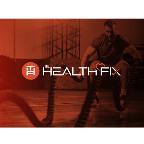 Health and fitness logo with the title 'Logo for a health and fitness company'