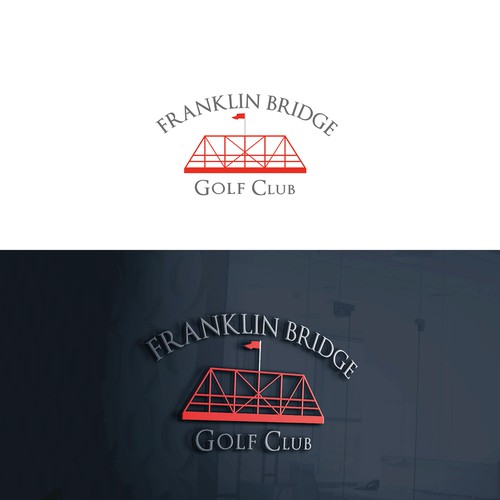 Center design with the title 'Franklin Bridge - Golf Club'