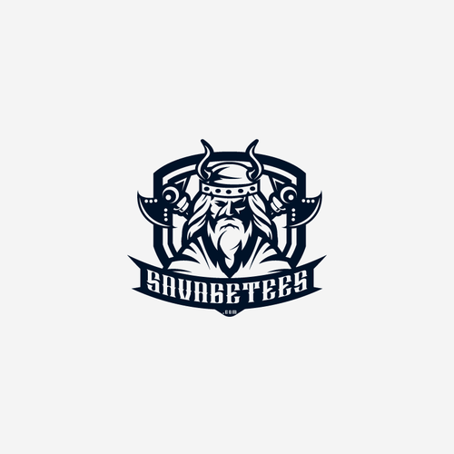 Axe design with the title 'savagetees'