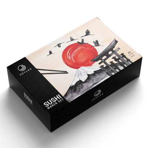 Set design with the title 'Sushi Maker Set'