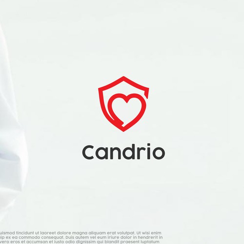 Red brand with the title 'A logo for a medical personal brand'