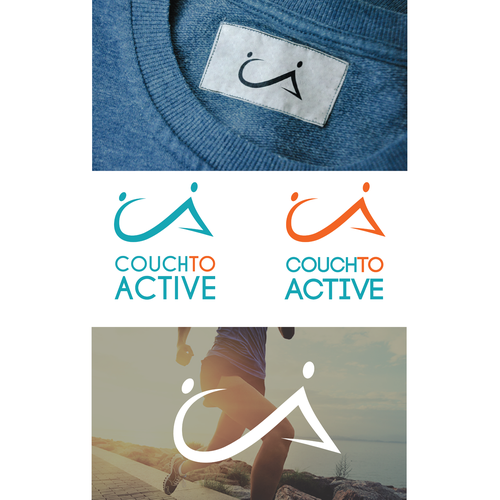 Motivational logo with the title 'Couch to Active'
