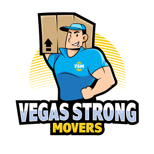 Yellow brand with the title 'Vegas Strong Movers'