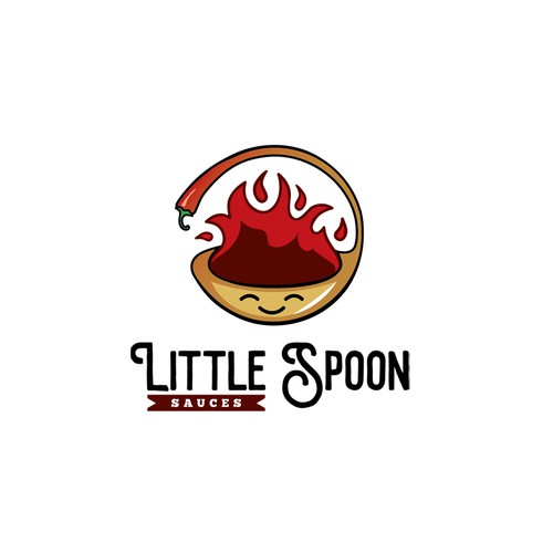 Food and drink logo with the title 'Youthful logo for a hot sauce company'