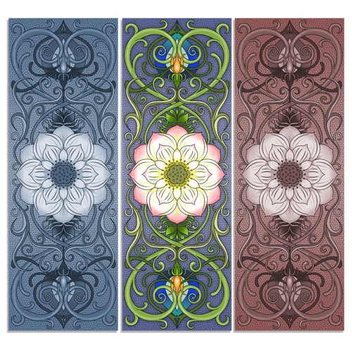 Floor design with the title 'Preview Yoga Mat'