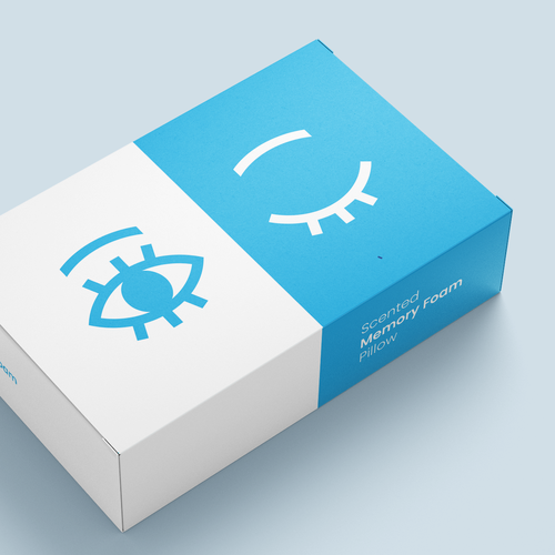 Funny packaging with the title 'Memory Foam Pillow package'