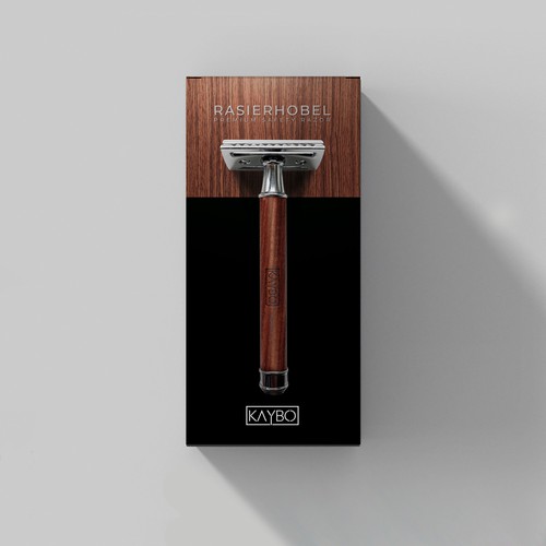 Razor design with the title 'premium safety razor package'