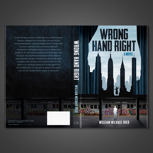 Hand-drawn book cover with the title 'Book Cover Illustration and Design'