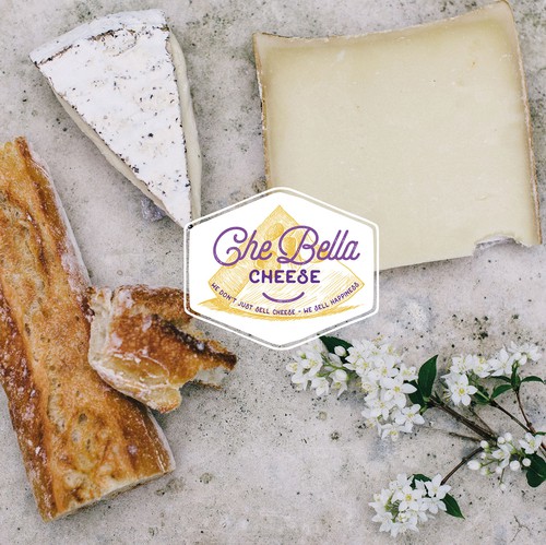 Cheese logo with the title 'Che Bella Cheese'