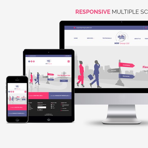 HTML5 design with the title 'Skills Group'