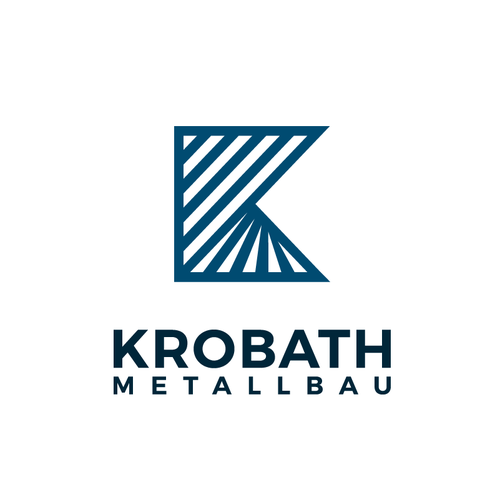 K logo with the title 'Krobath Metallbau'